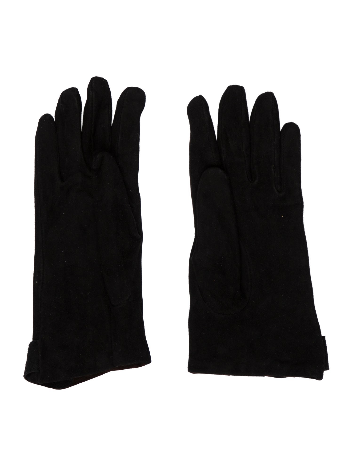 Moschino Black Suede Gloves