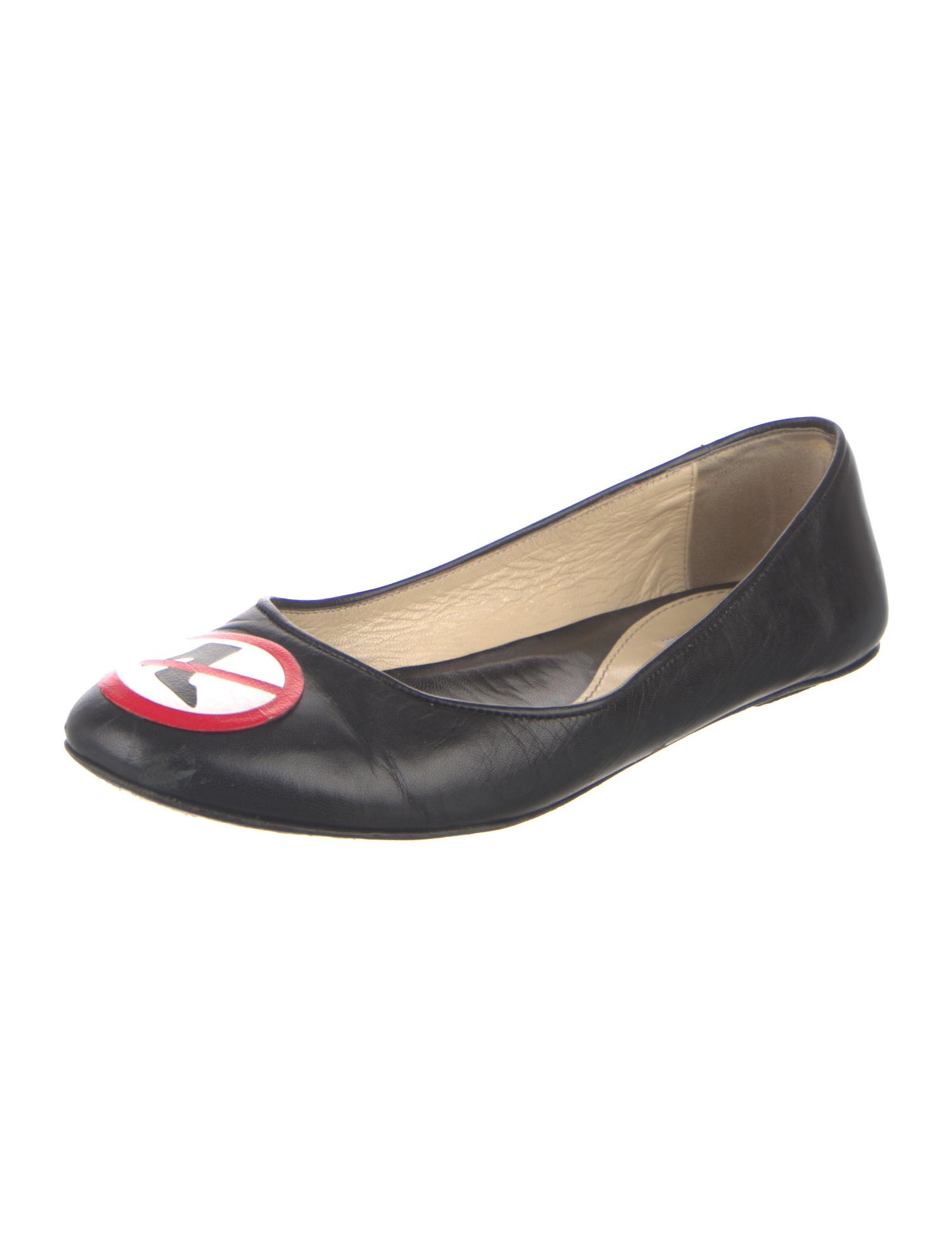 Moschino Leather Ballet Flats