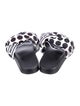 Moschino Rubber Animal Print Slides