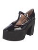 Moschino Patent Leather T-Strap Pumps