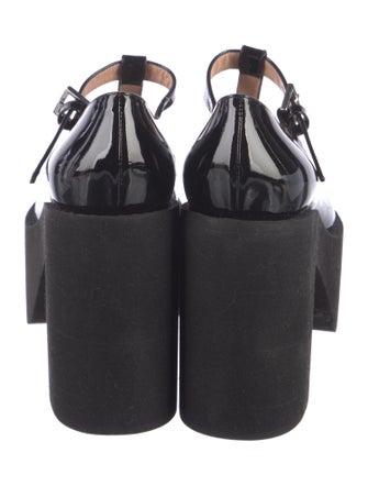 Moschino Patent Leather T-Strap Pumps