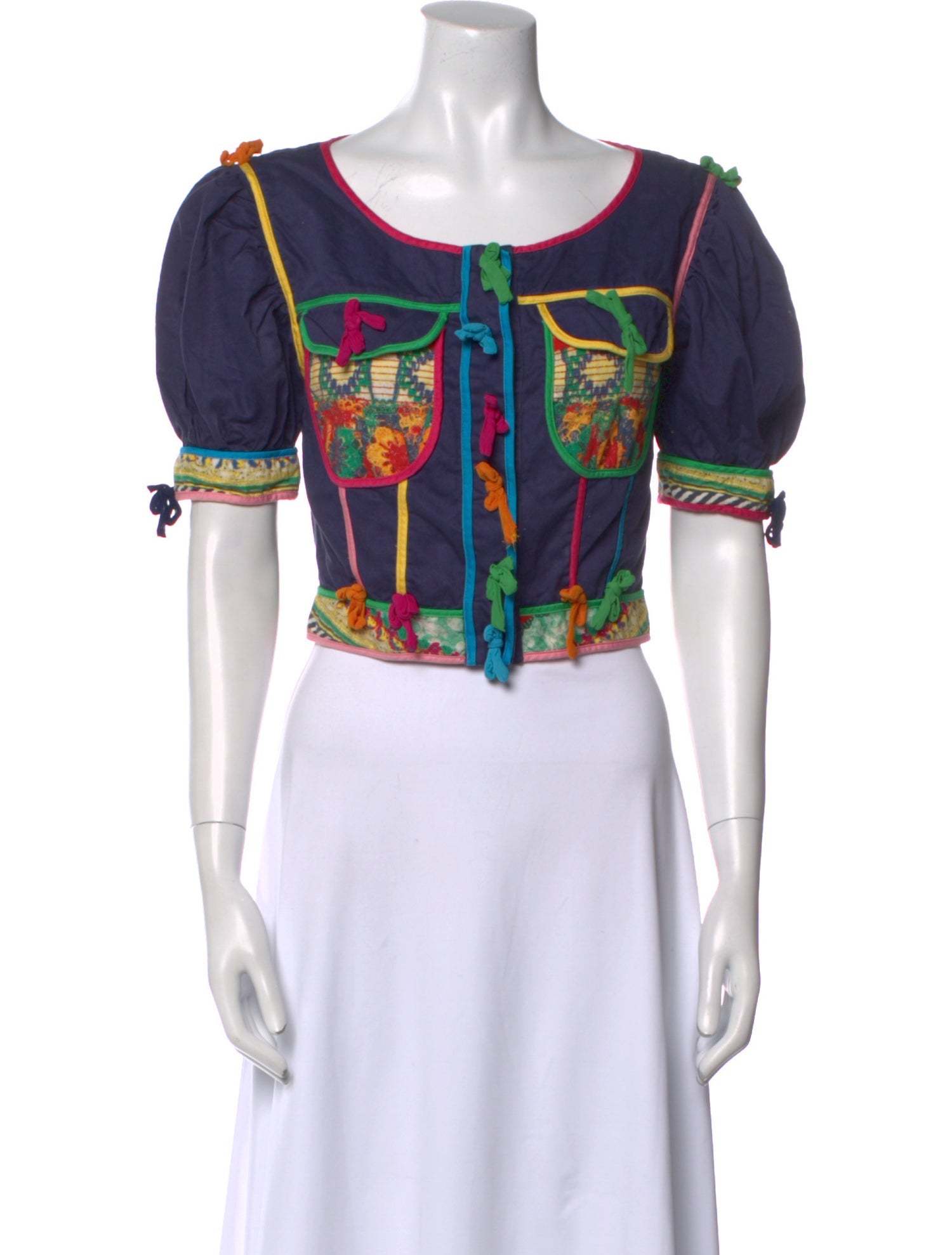 Moschino Jeans Vintage Late 1980's - Early 1990's Crop Top