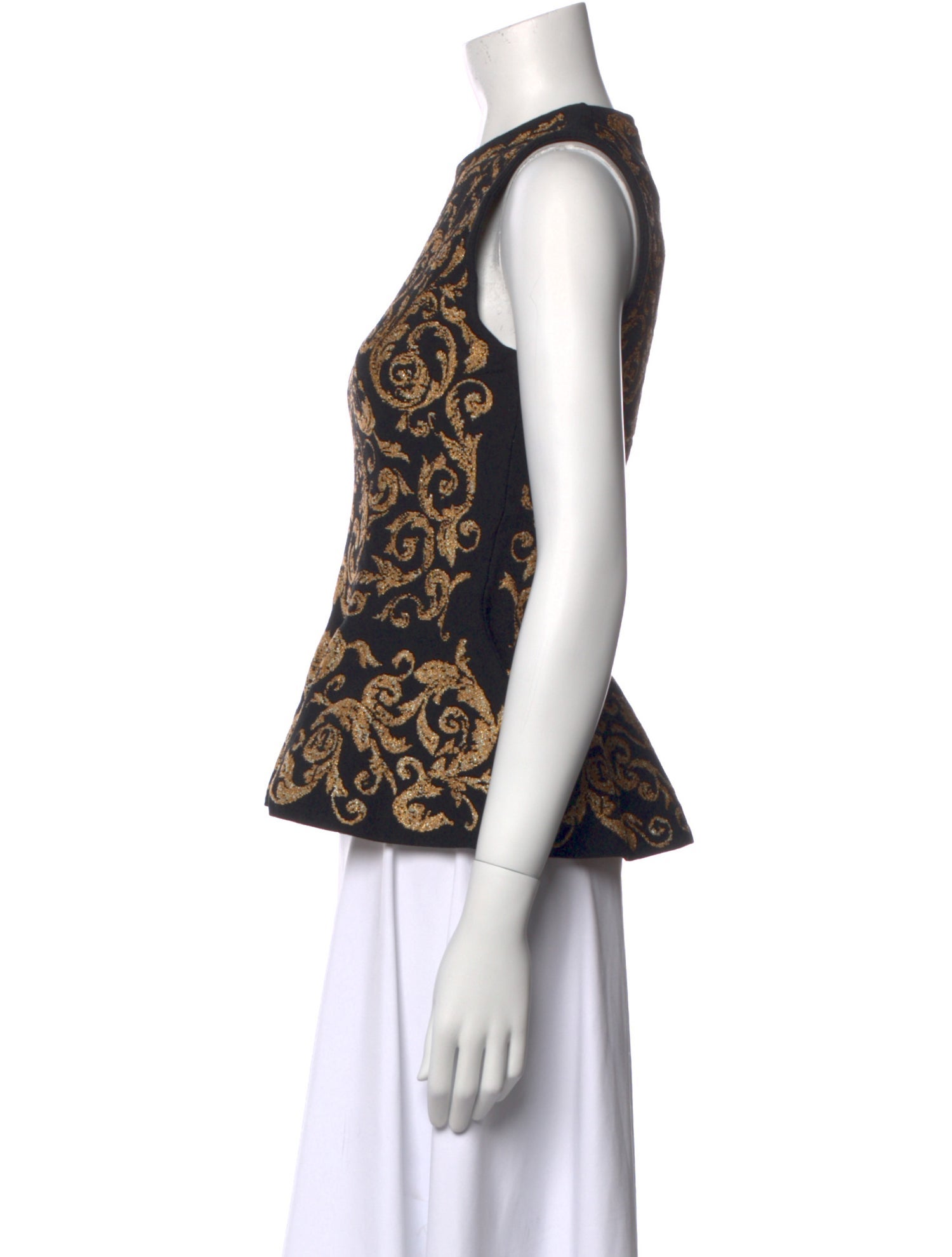 Moschino Printed Crew Neck Top