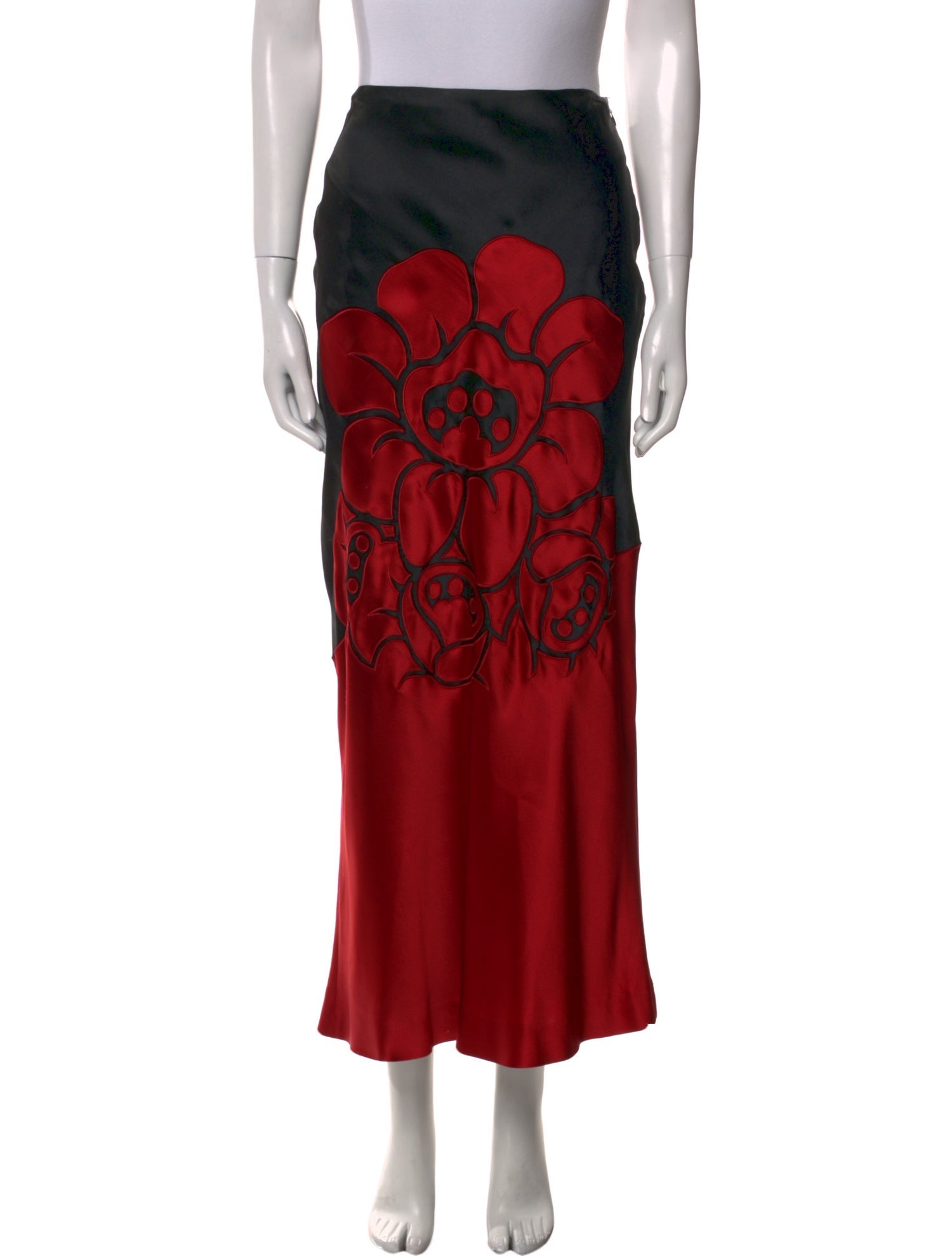 Moschino Floral Print Long Skirt