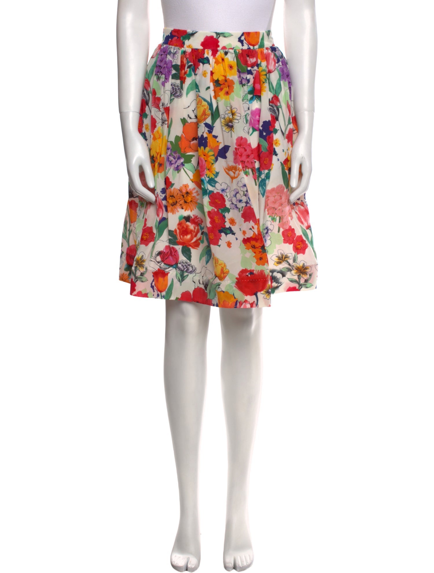 Moschino Silk Knee-Length Skirt