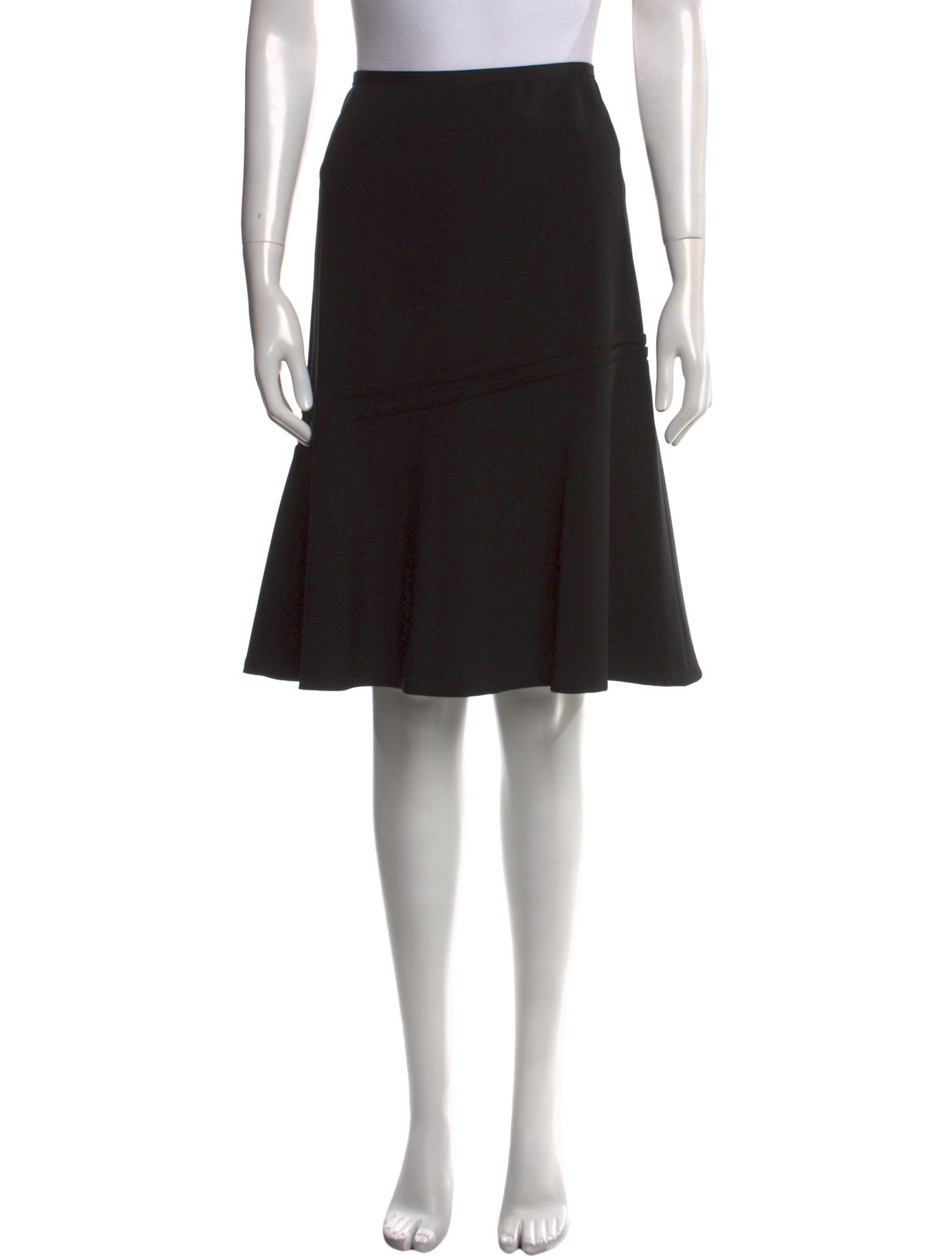 Moschino Pleated Accents Knee-Length Skirt