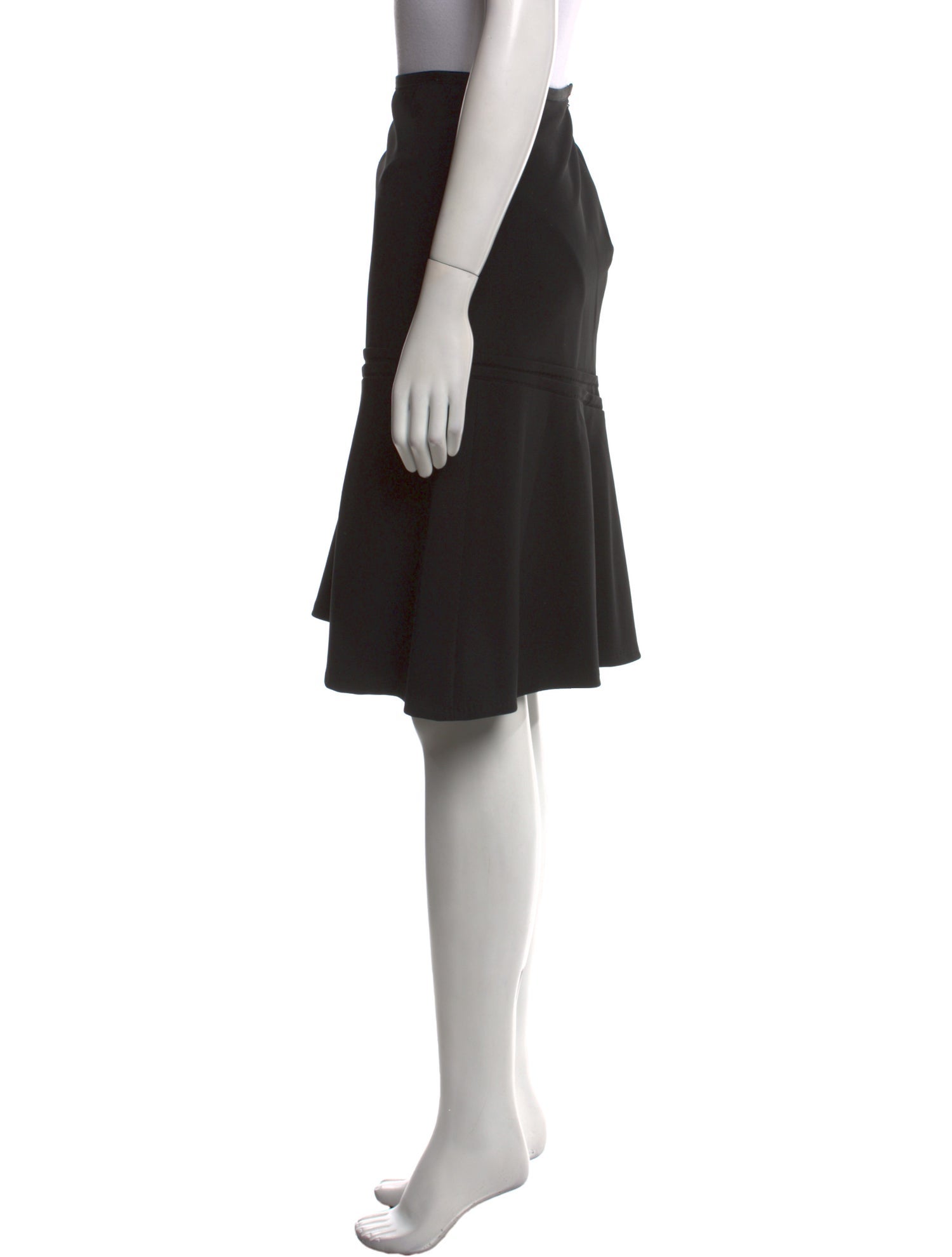 Moschino Pleated Accents Knee-Length Skirt