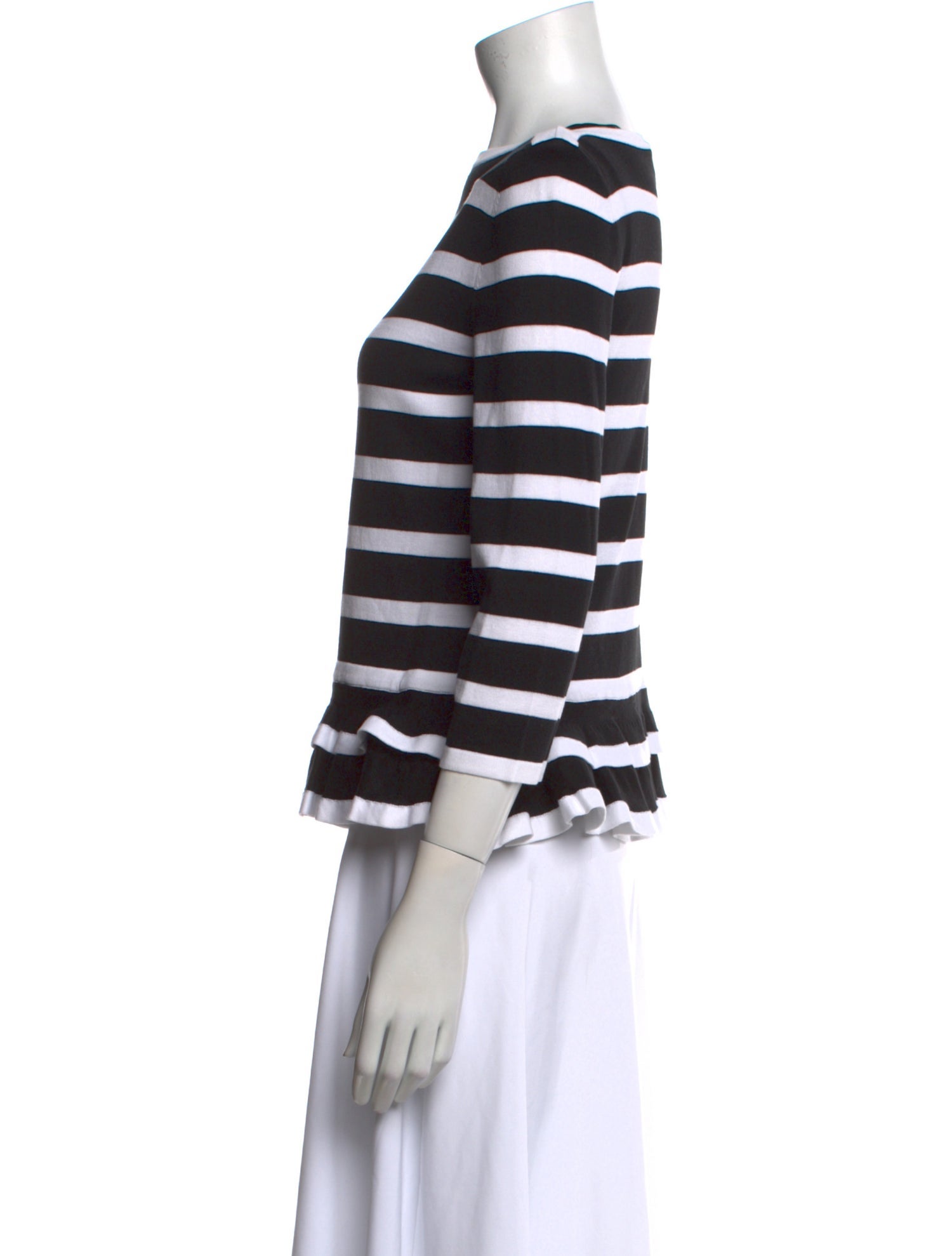 Moschino Striped Bateau Neckline Top w/ Tags