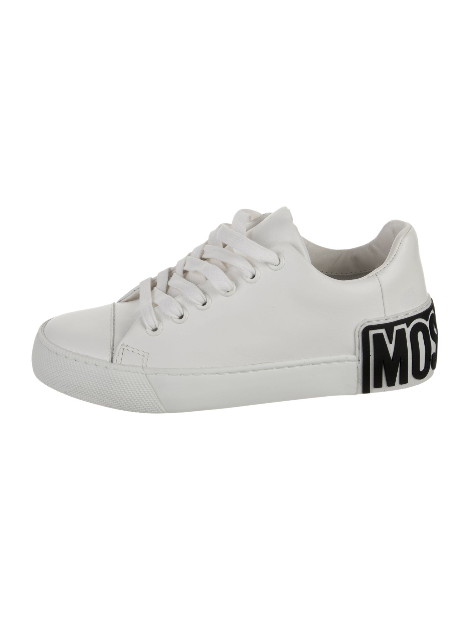 Moschino Signature Logo Leather Sneakers