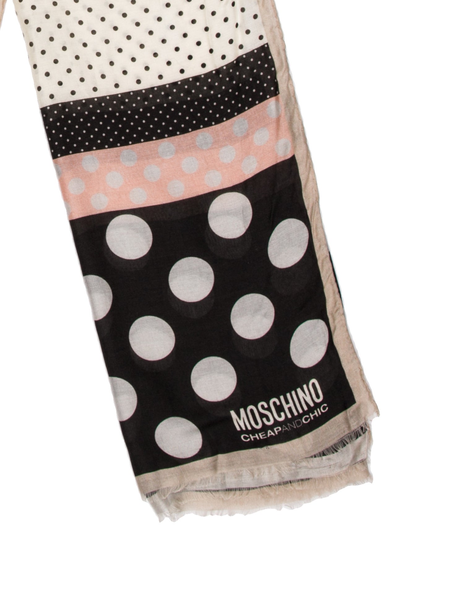 Moschino Polka Dot Print Scarf