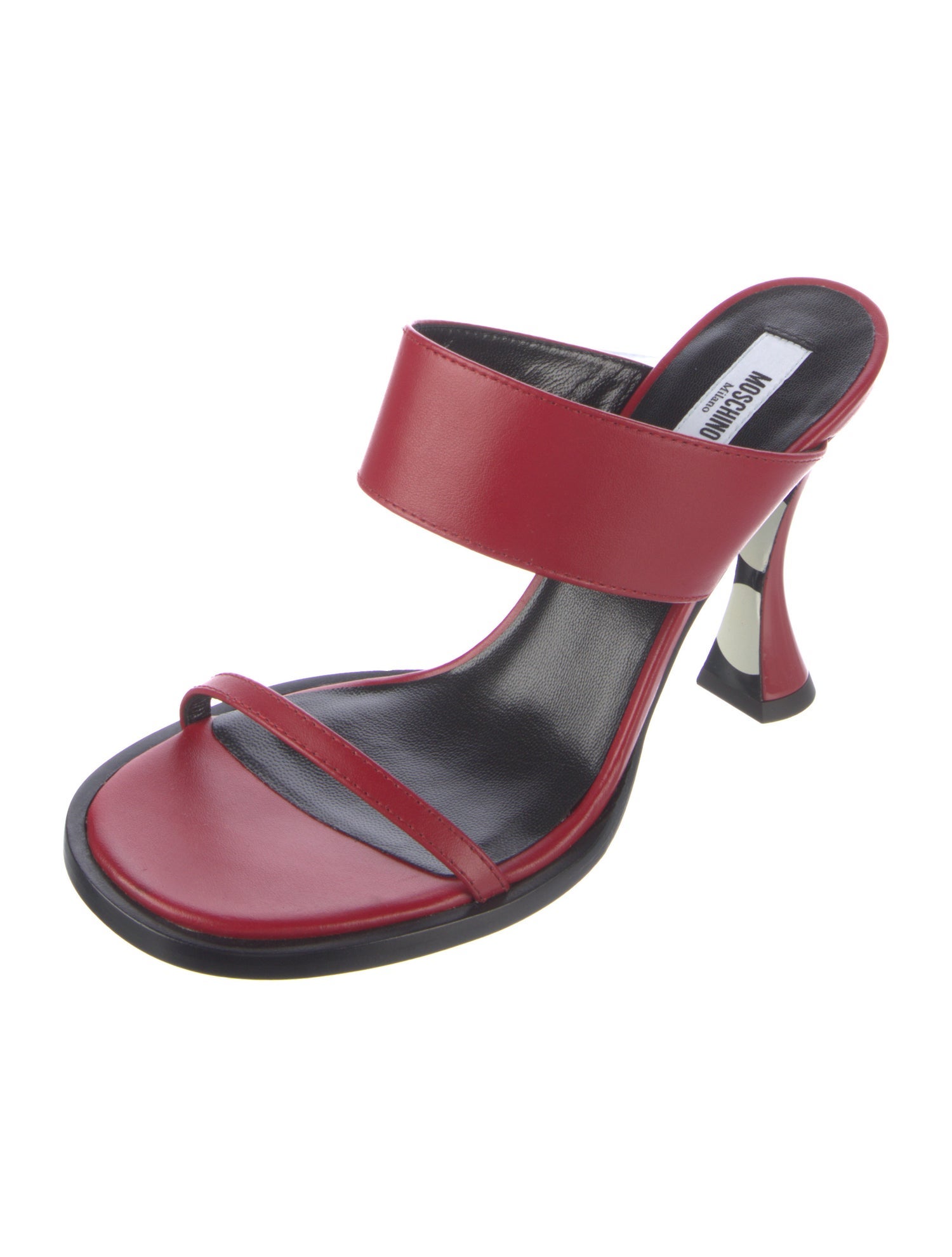 Moschino Leather Slides