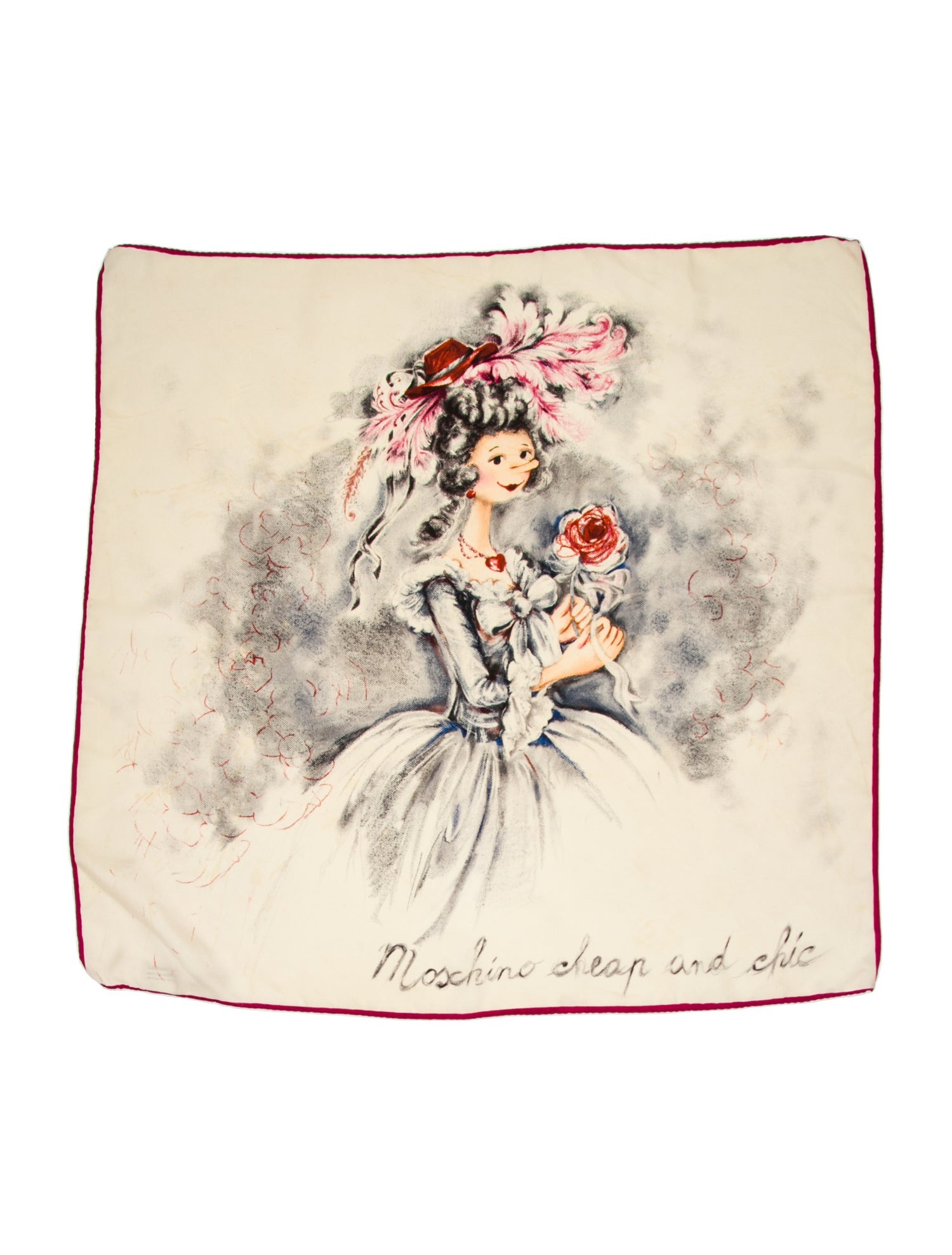 Moschino Silk Printed Scarf