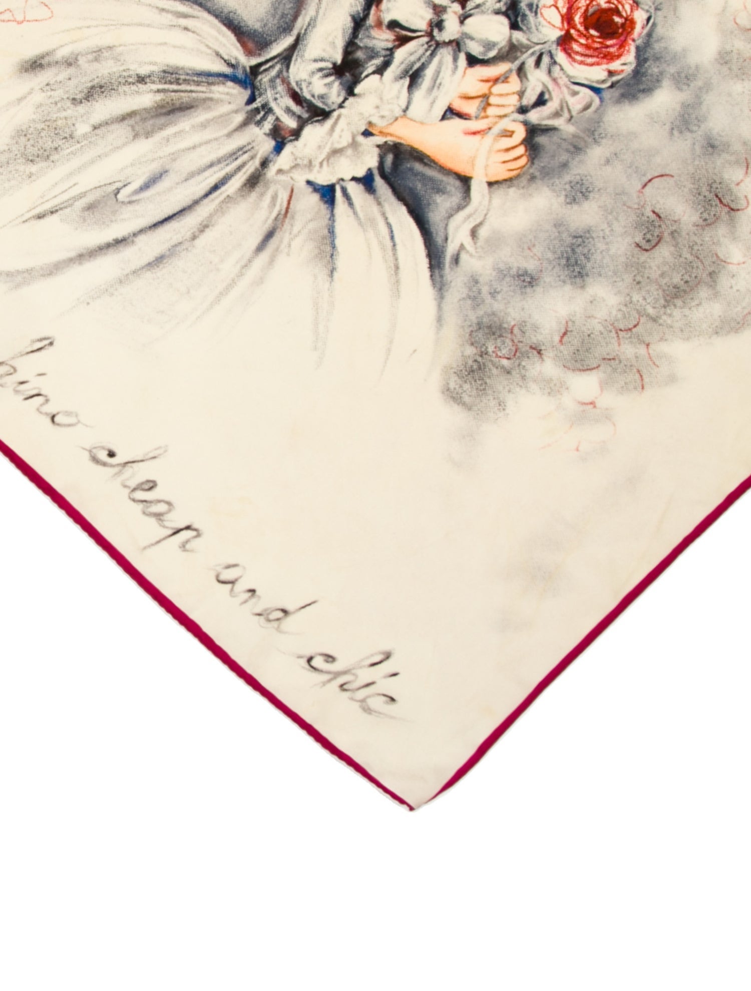 Moschino Silk Printed Scarf