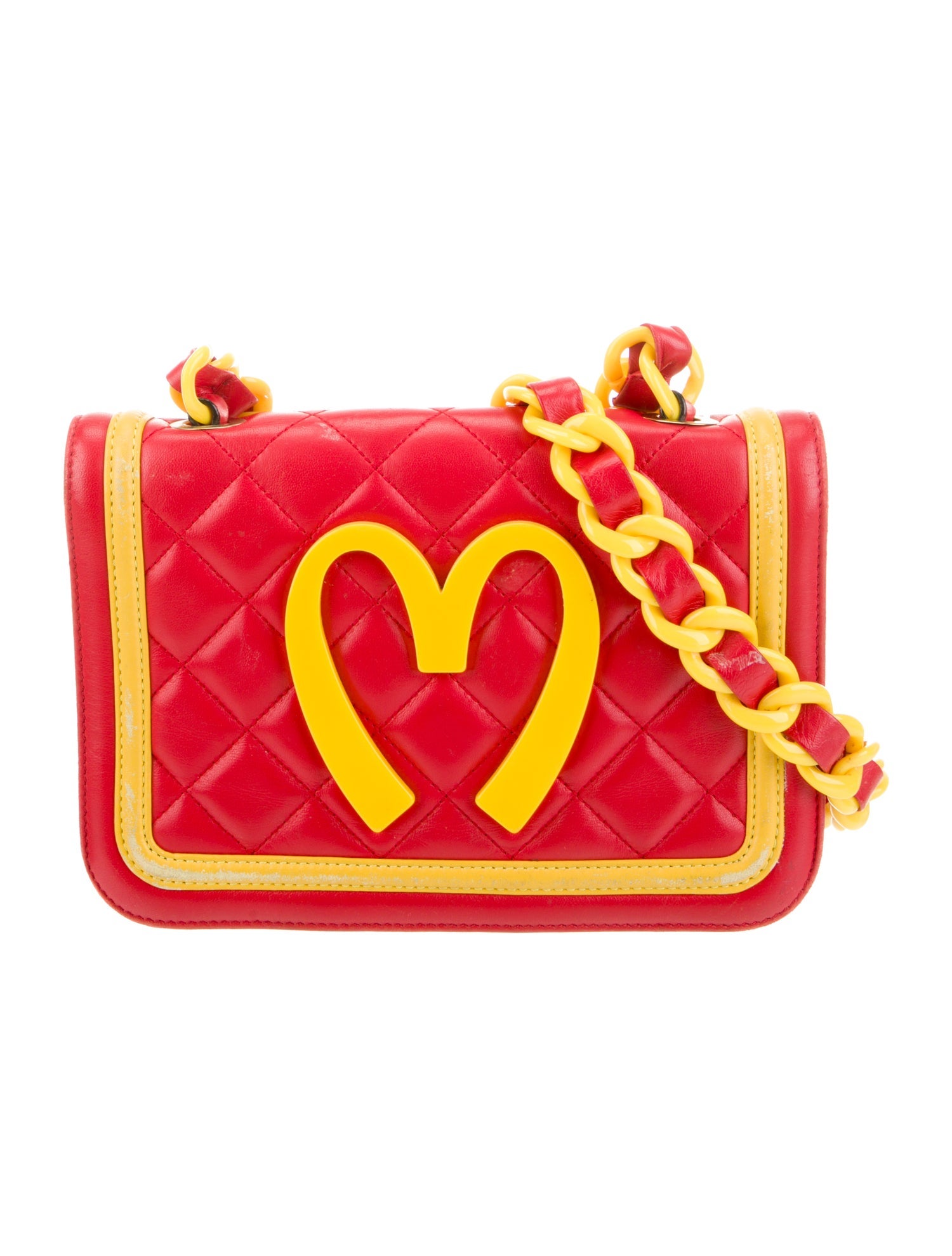 Moschino Leather Clutch
