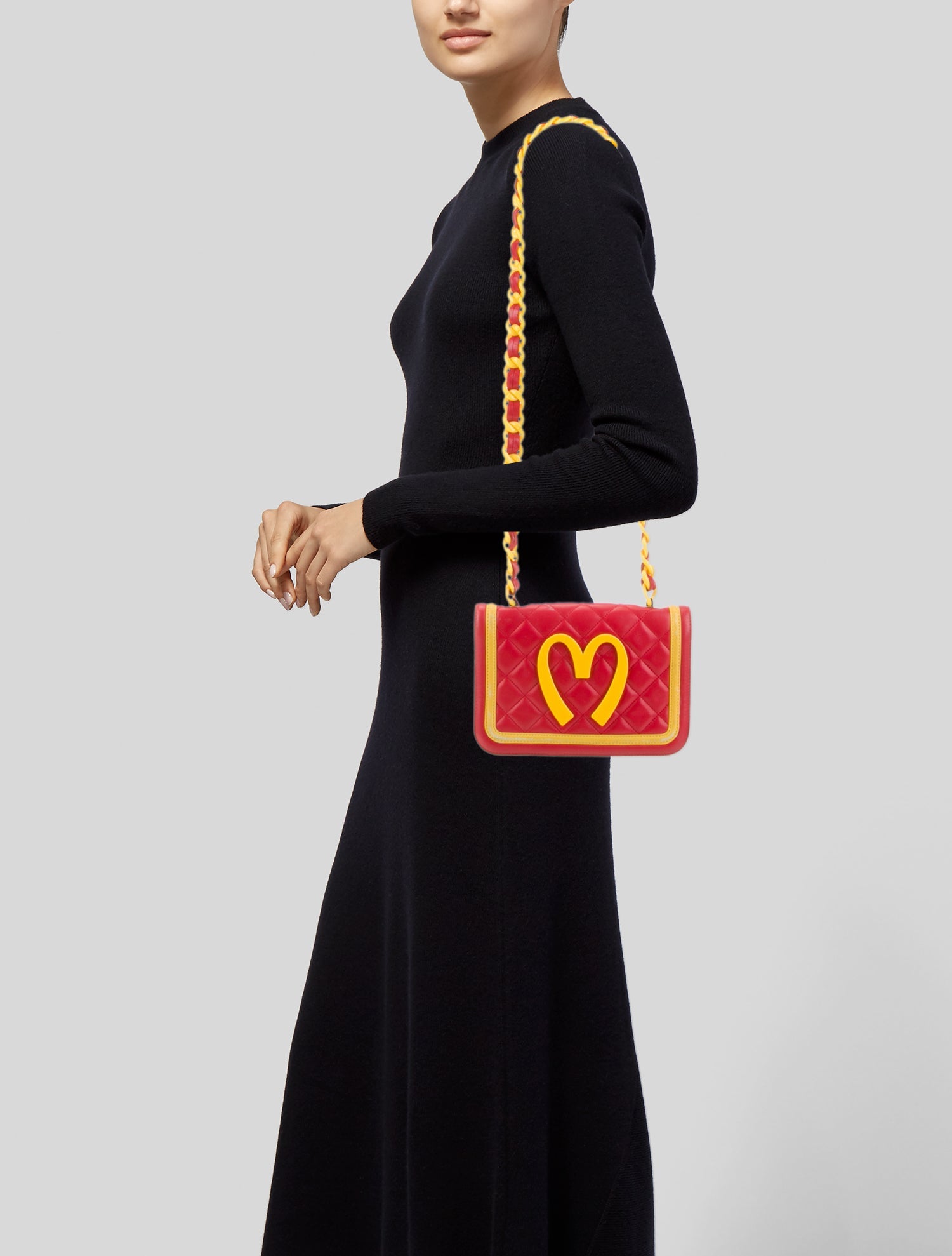 Moschino Leather Clutch