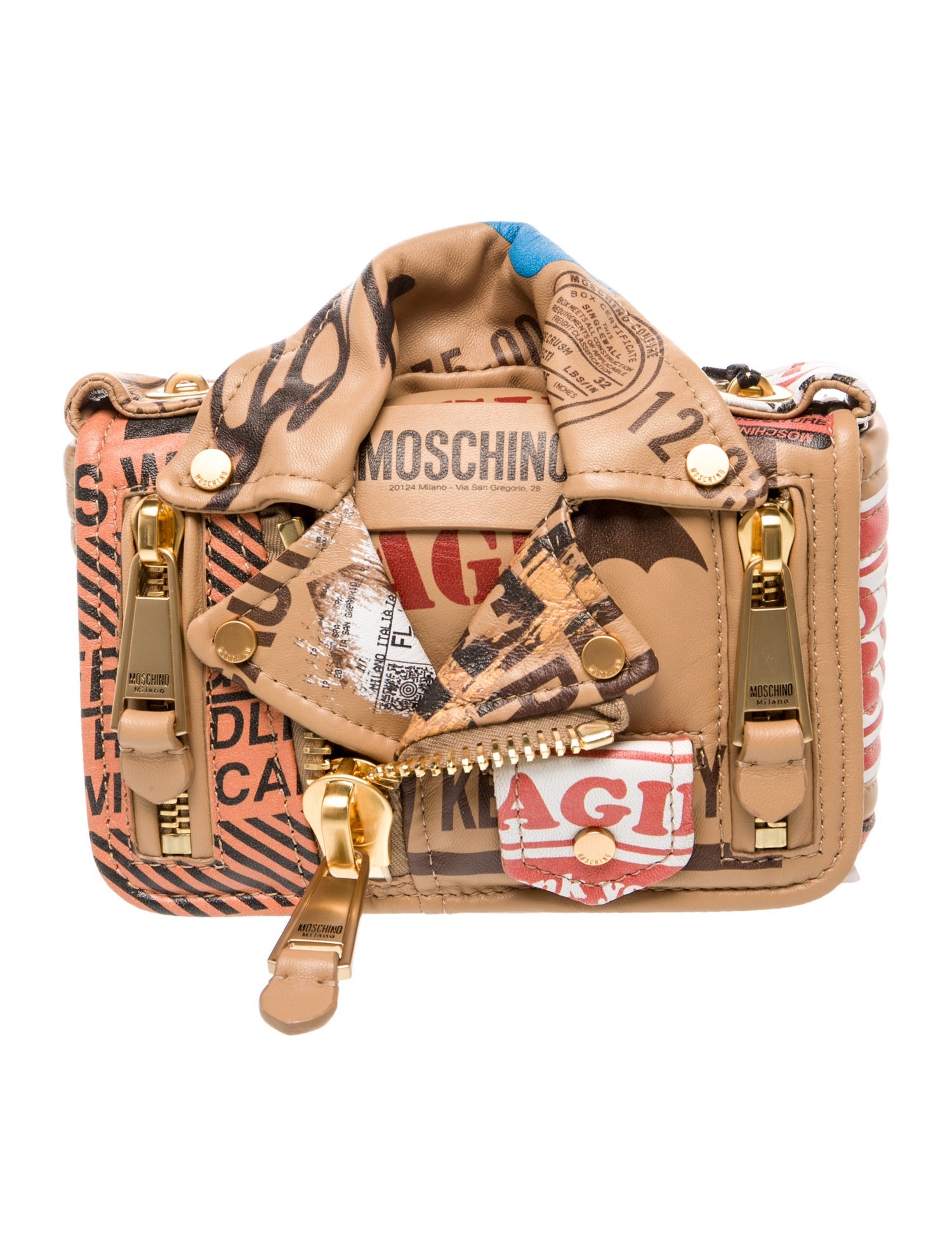 Moschino Leather Crossbody Bag w/ Tags