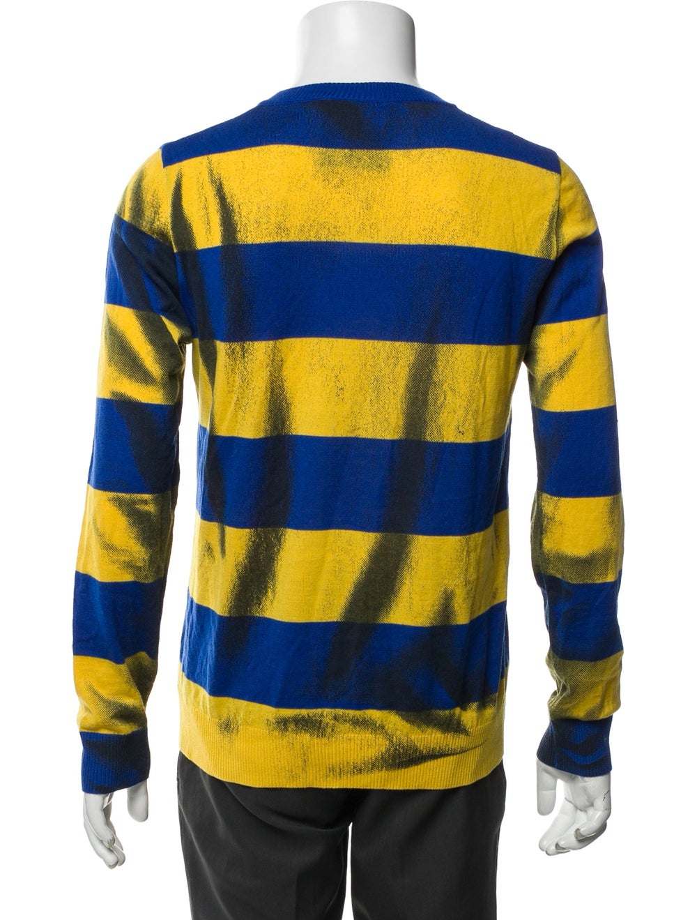 Moschino Pullover Blue Colorblock Pattern Long Sl… - image 3