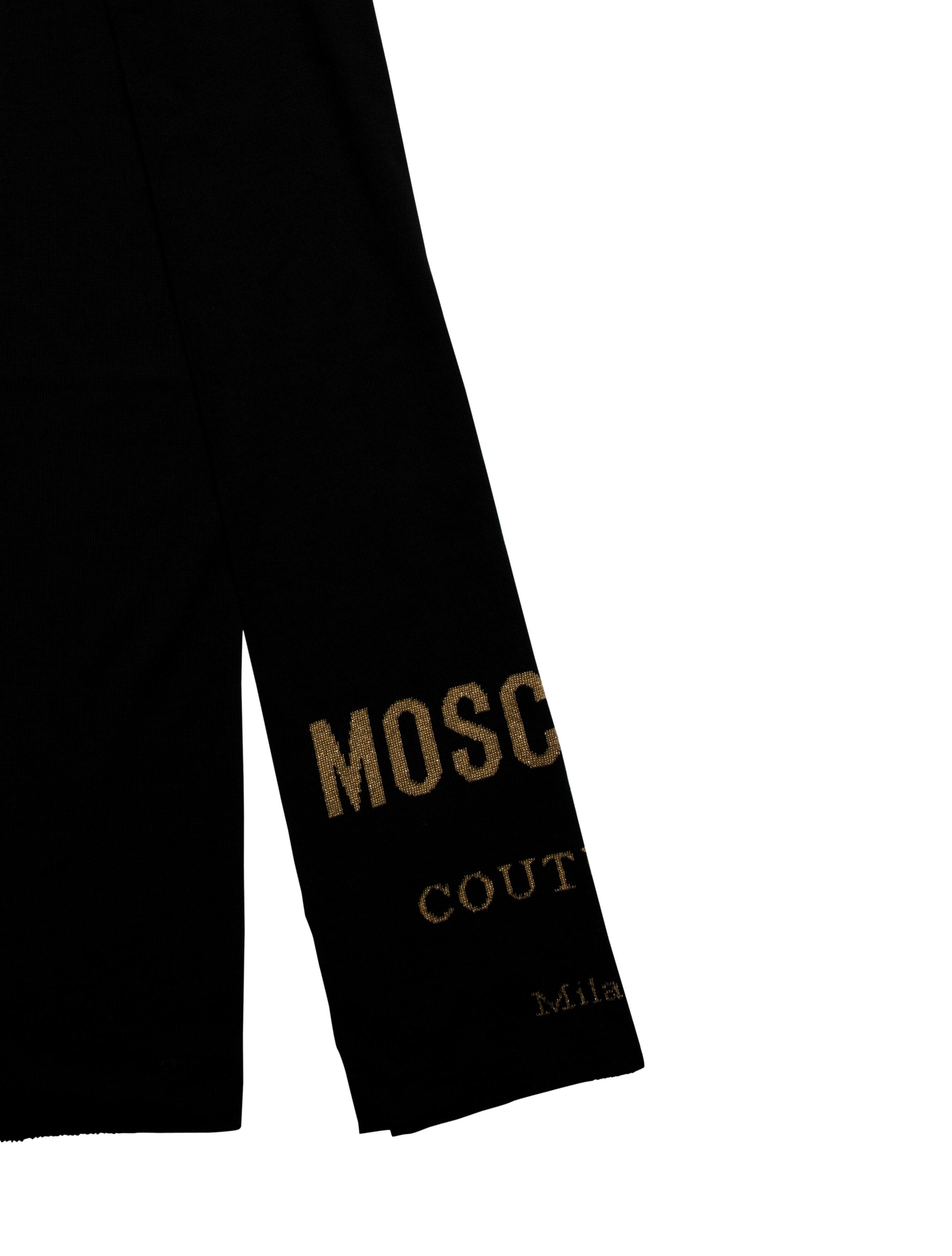 Moschino Wool Graphic Print Scarf