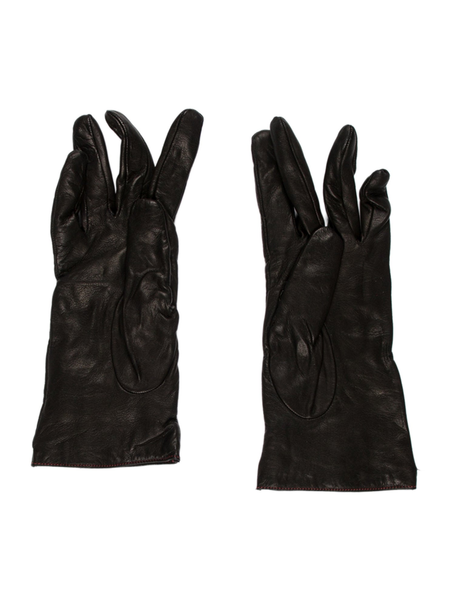 Moschino Leather Gloves w/Tags