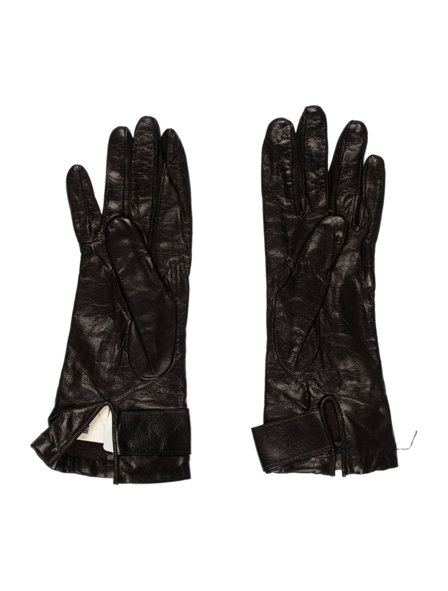 Moschino Leather Winter Gloves
