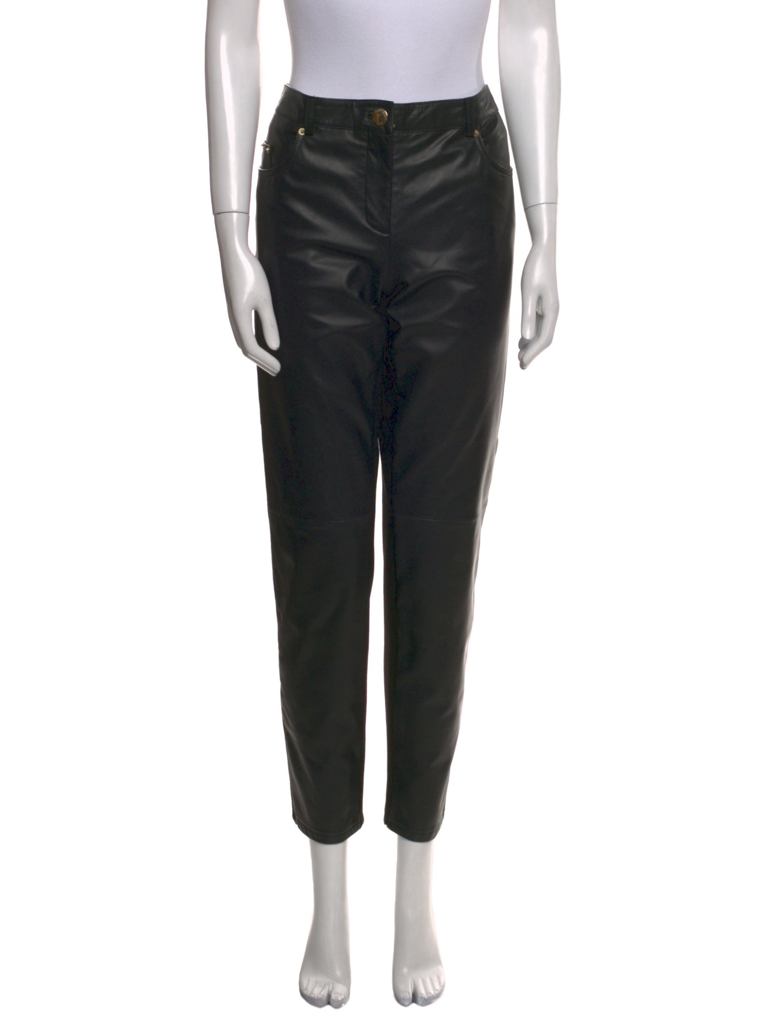 Moschino Shearling Skinny Leg Pants