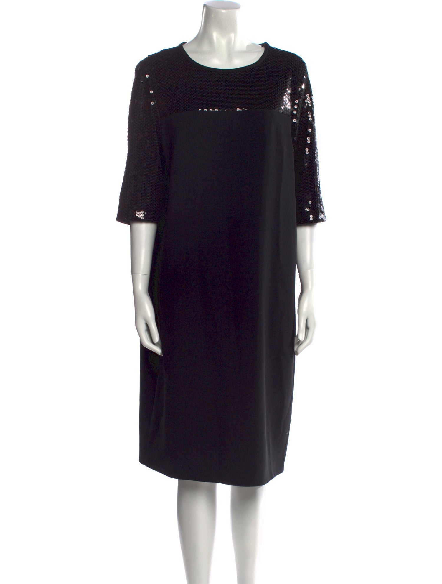 Boutique Moschino Scoop Neck Knee-Length Dress