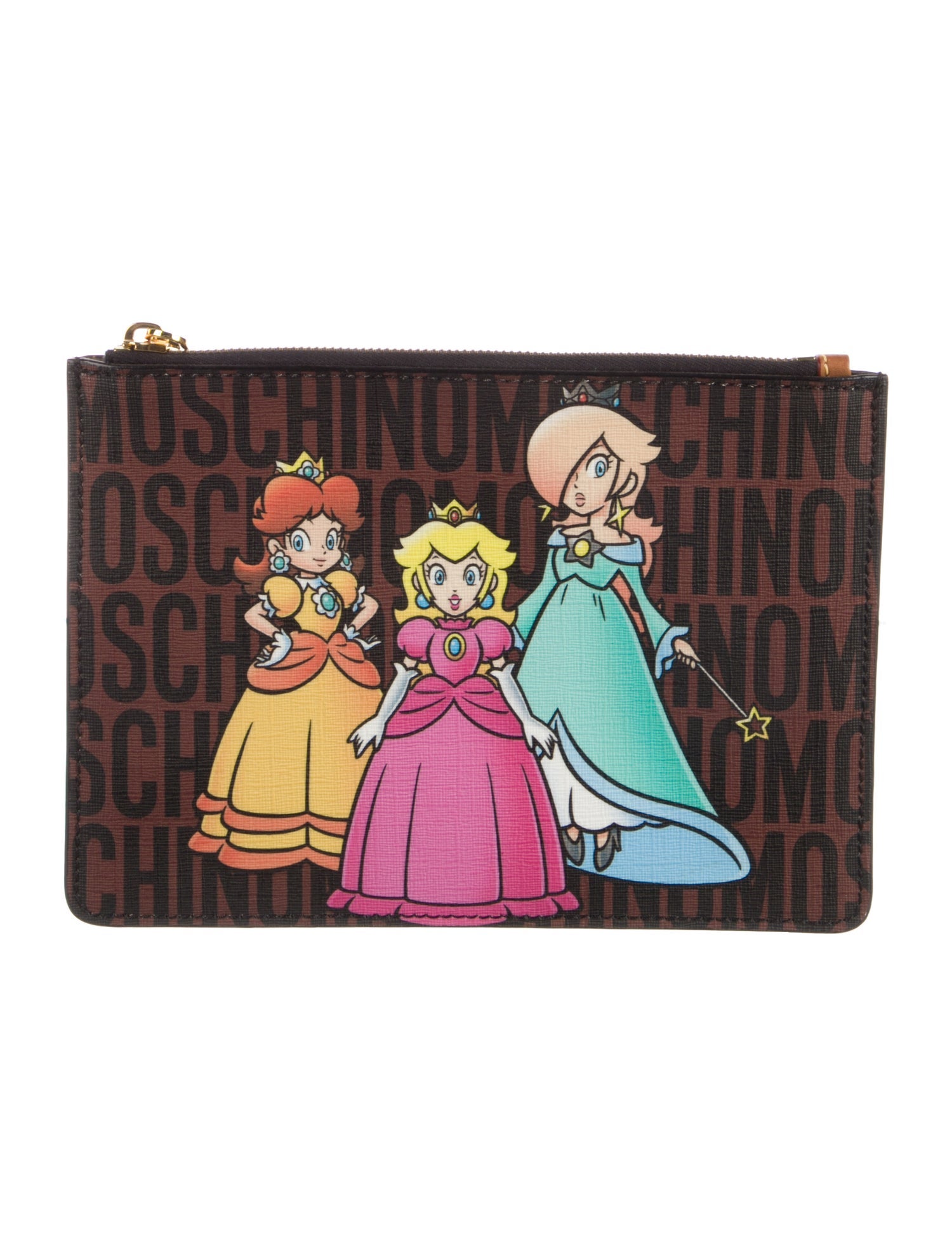 Moschino Leather Cosmetic Bag