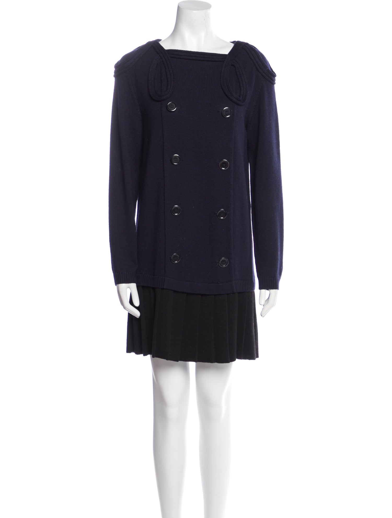 Moschino Wool Knee-Length Dress