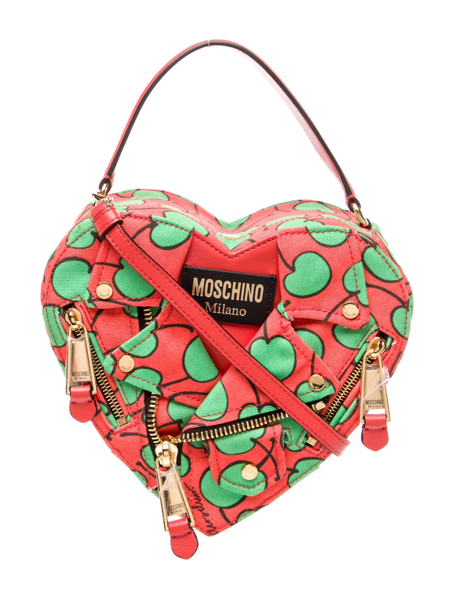 Moschino Canvas Top Handle Bag
