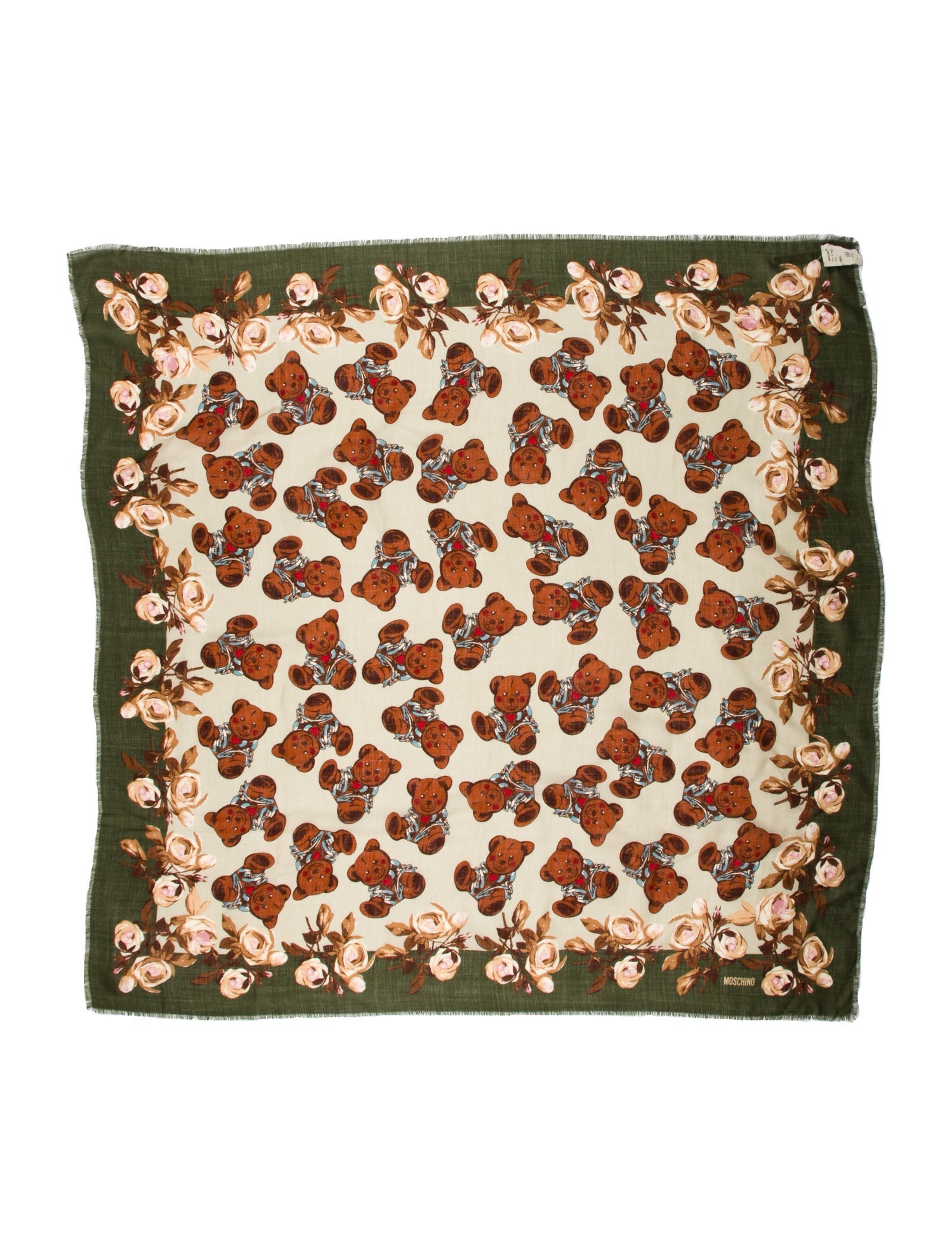 Moschino Wool Printed Scarf