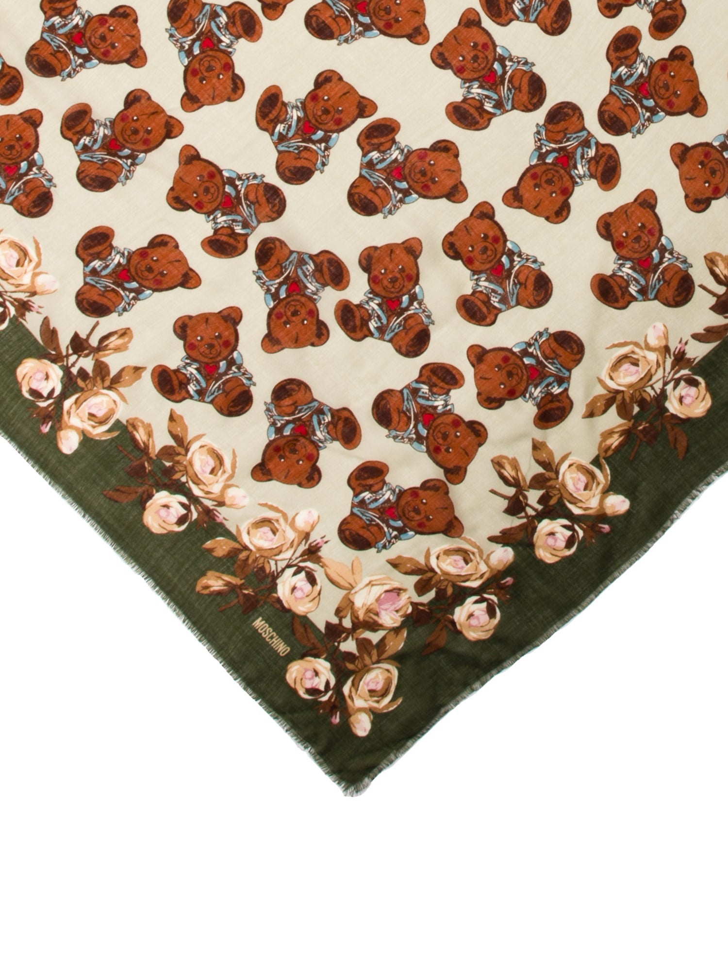 Moschino Wool Printed Scarf