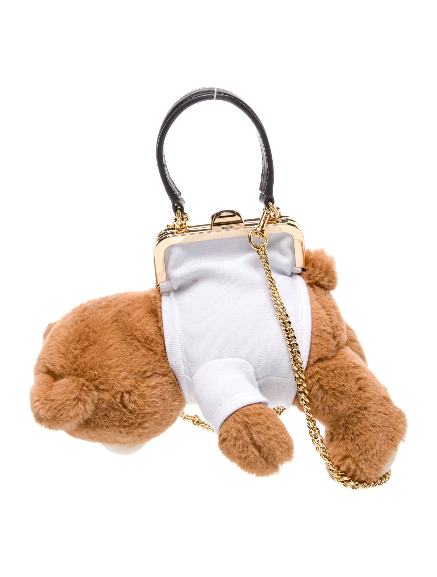 Moschino Faux Fur Top Handle Bag