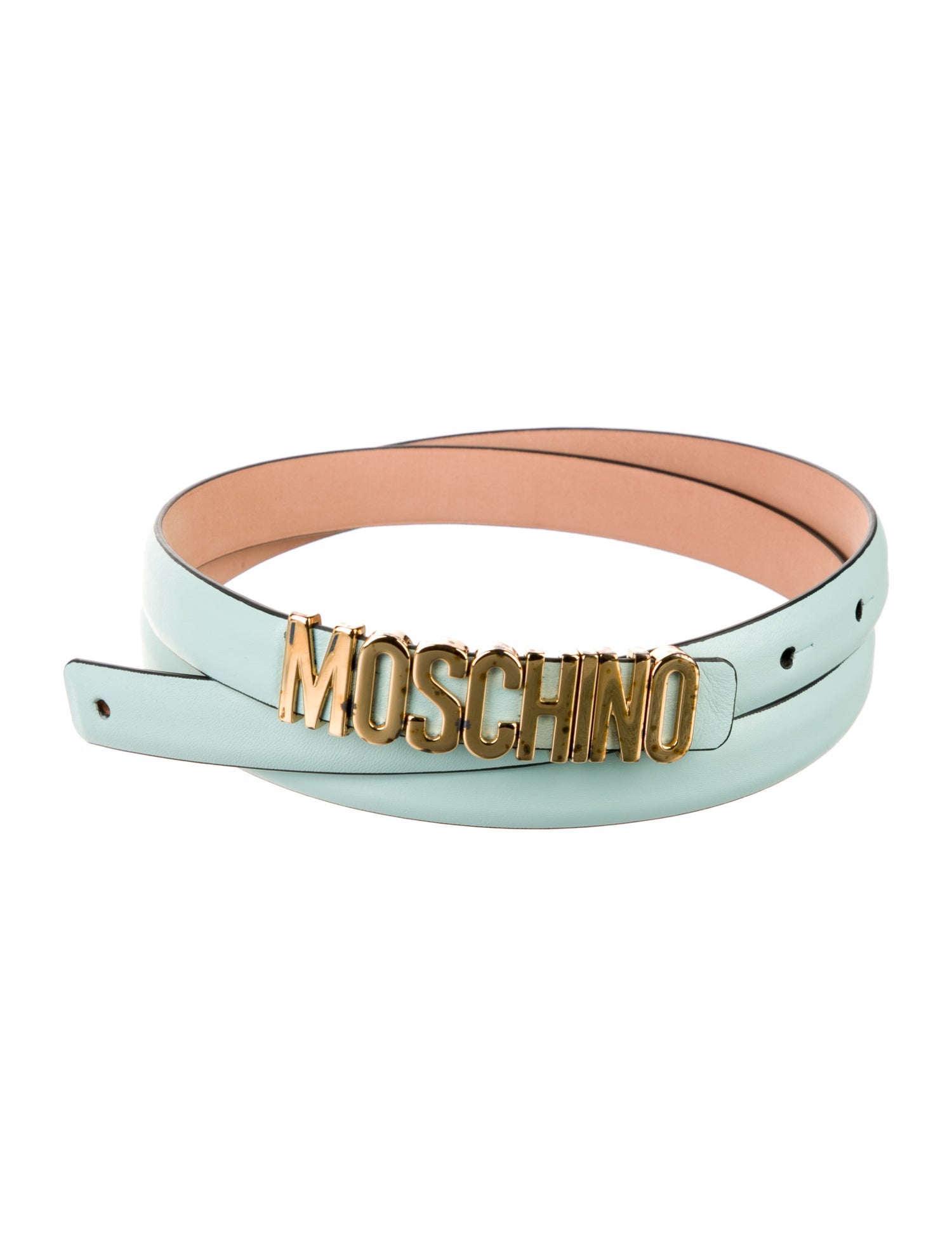 Moschino Skinny Leather Belt w/ Tags
