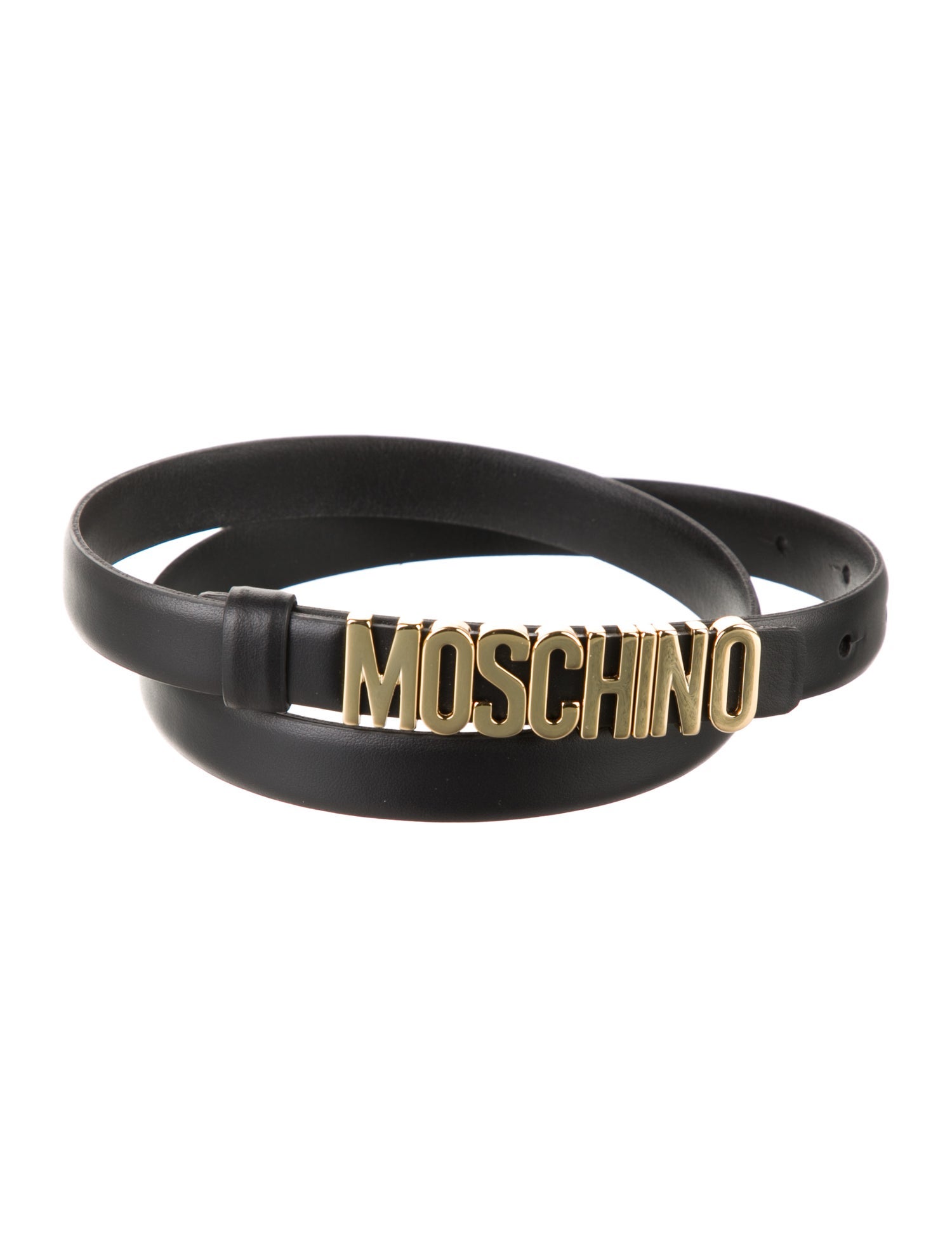 Moschino Skinny Leather Belt w/ Tags