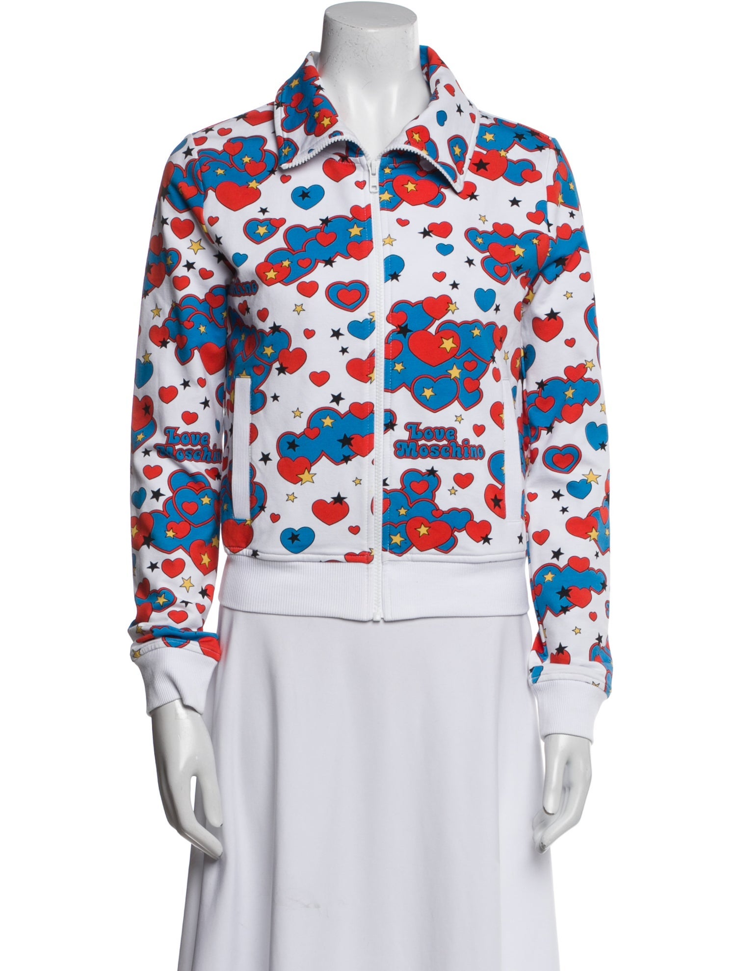 Love Moschino Printed Denim Jacket