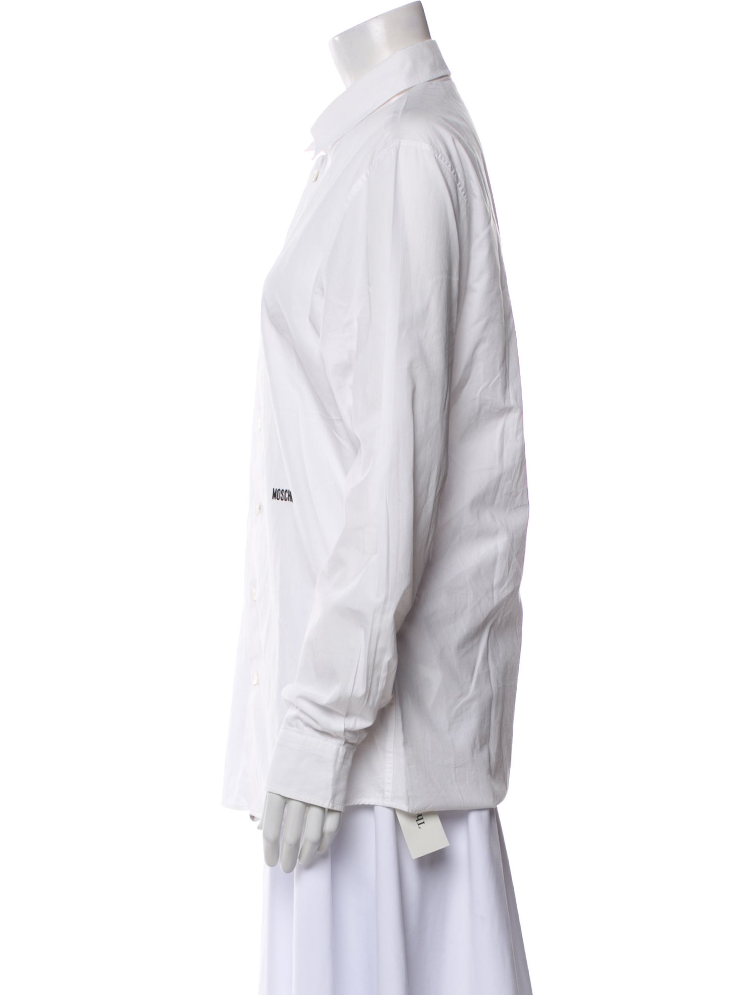 Moschino Long Sleeve Button-Up Top