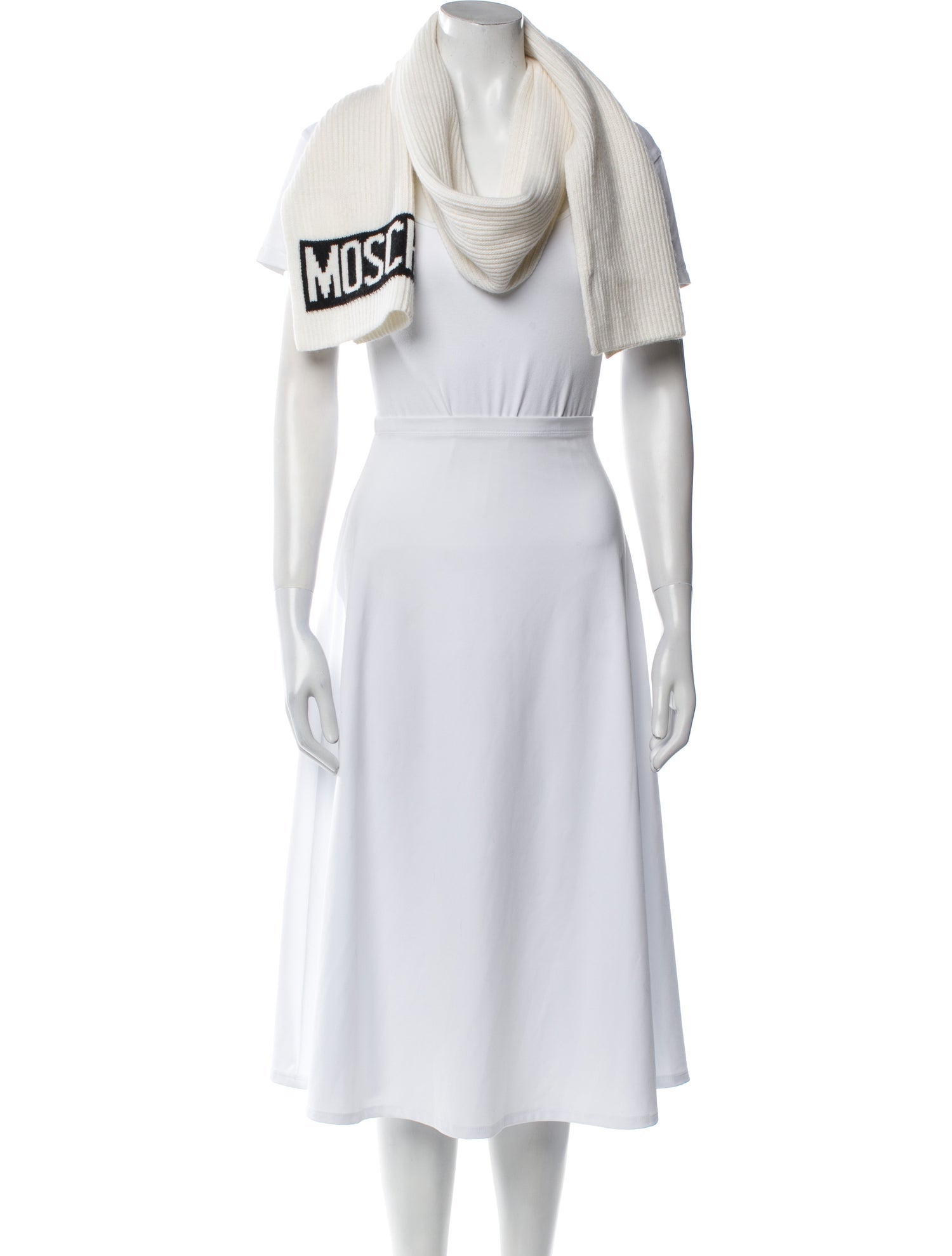 Moschino Wool Printed Scarf