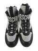 Moschino Leather Colorblock Pattern Sneakers