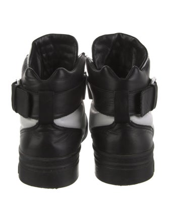 Moschino Leather Colorblock Pattern Sneakers