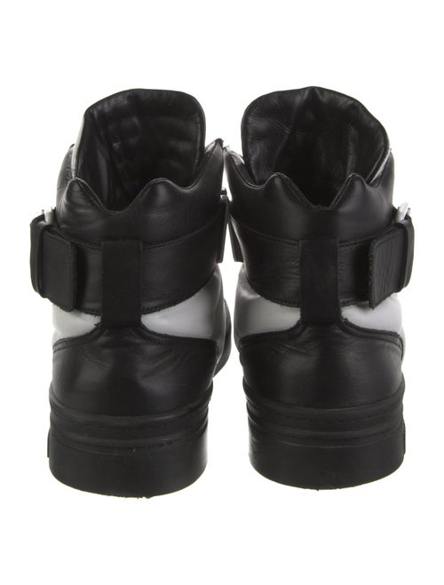 Moschino Leather Colorblock Pattern Sneakers