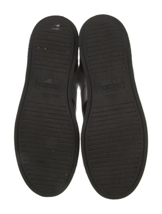 Moschino Leather Colorblock Pattern Sneakers