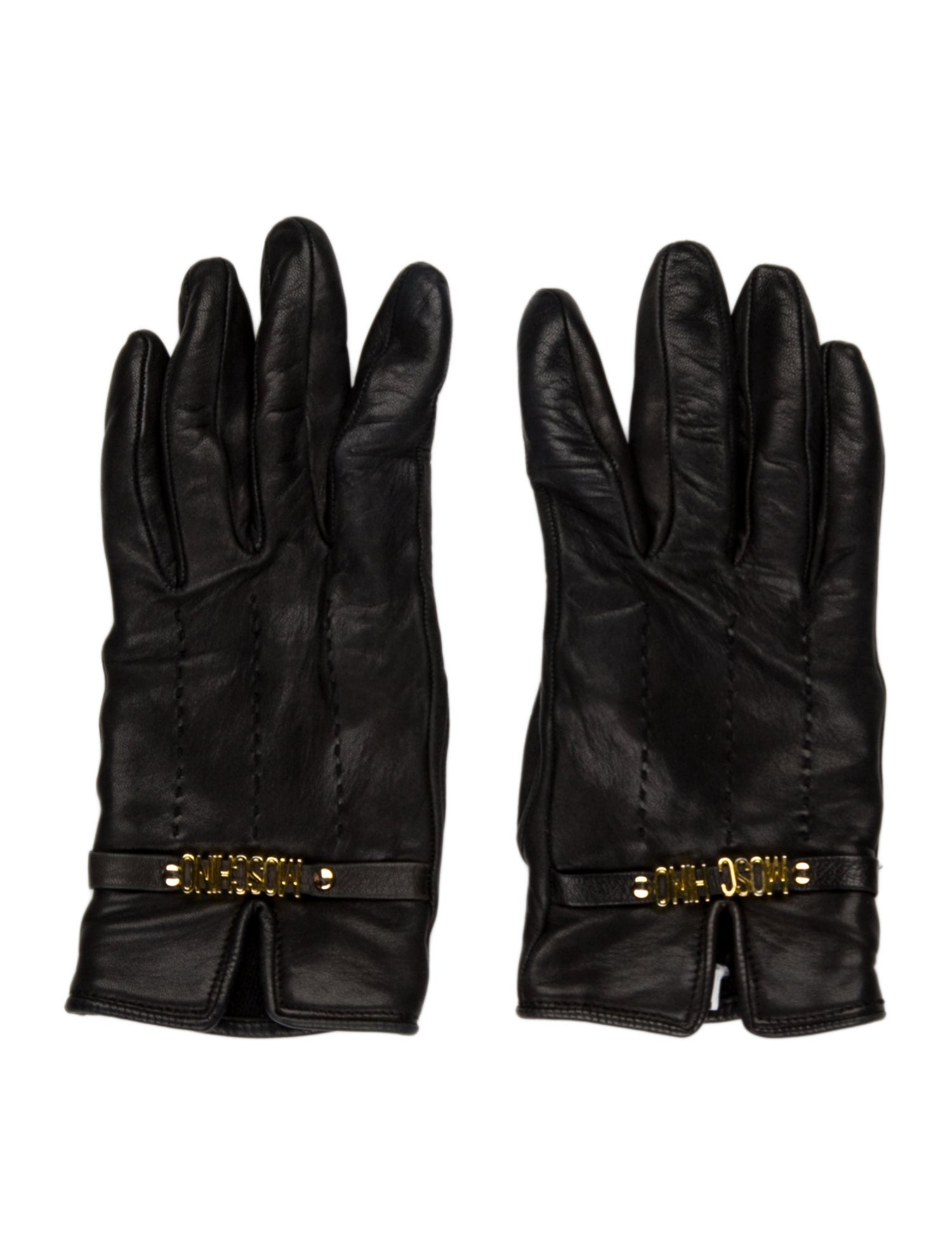 Moschino Leather Gloves