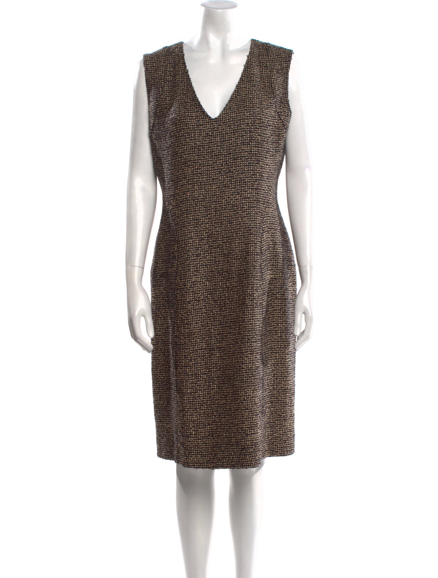 Moschino V-Neck Knee-Length Dress