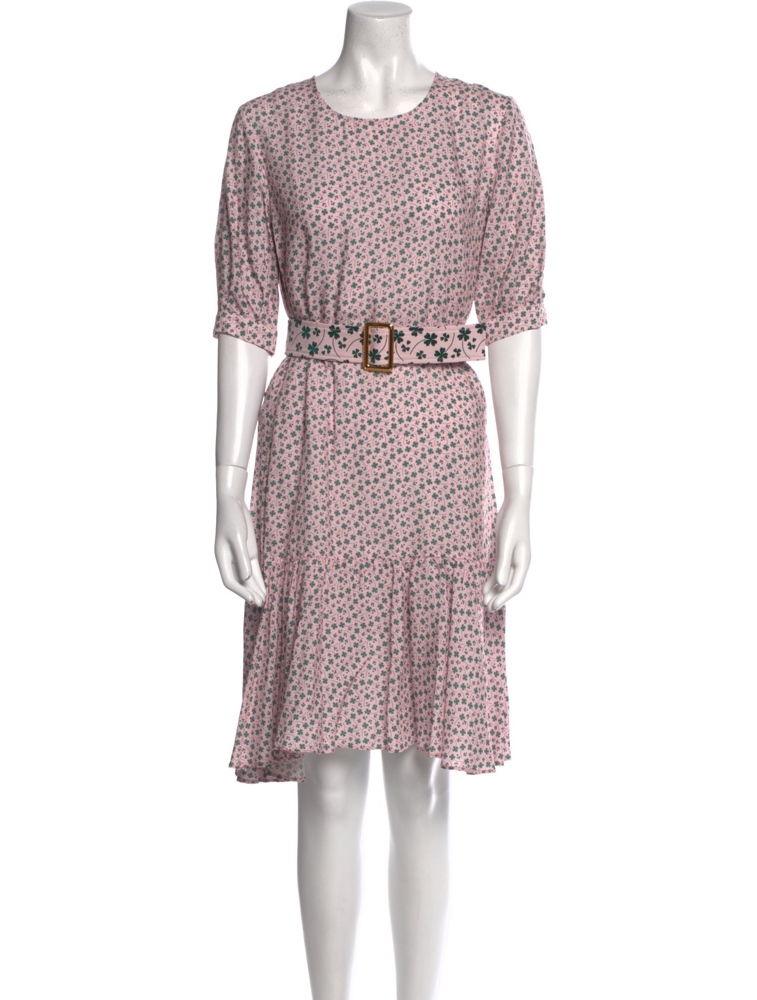 Moschino Floral Print Knee-Length Dress