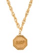 Moschino 'SHOP' Logo Pendant Necklace