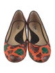 Moschino Leather Printed Ballet Flats
