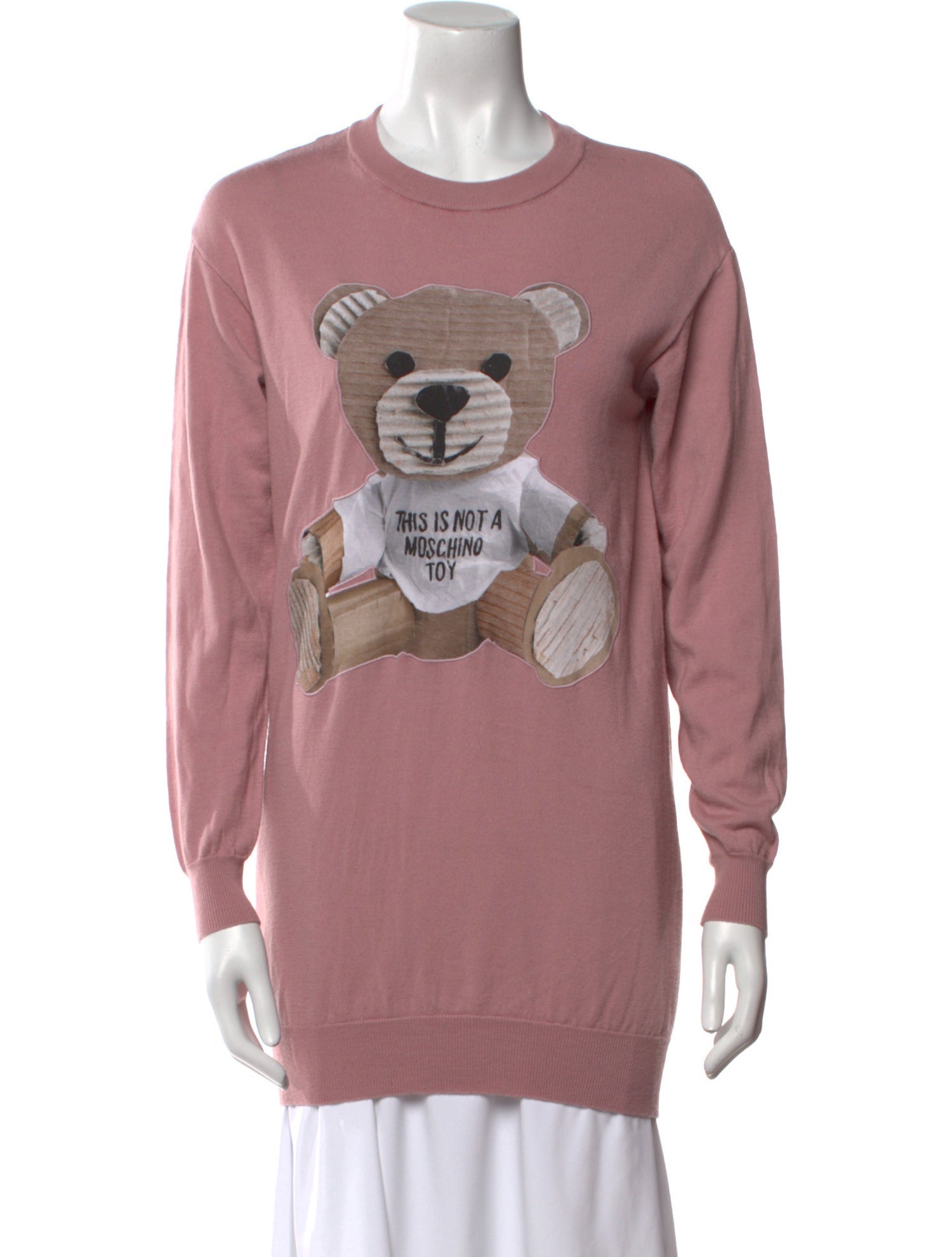 Moschino Virgin Wool Graphic Print Sweater