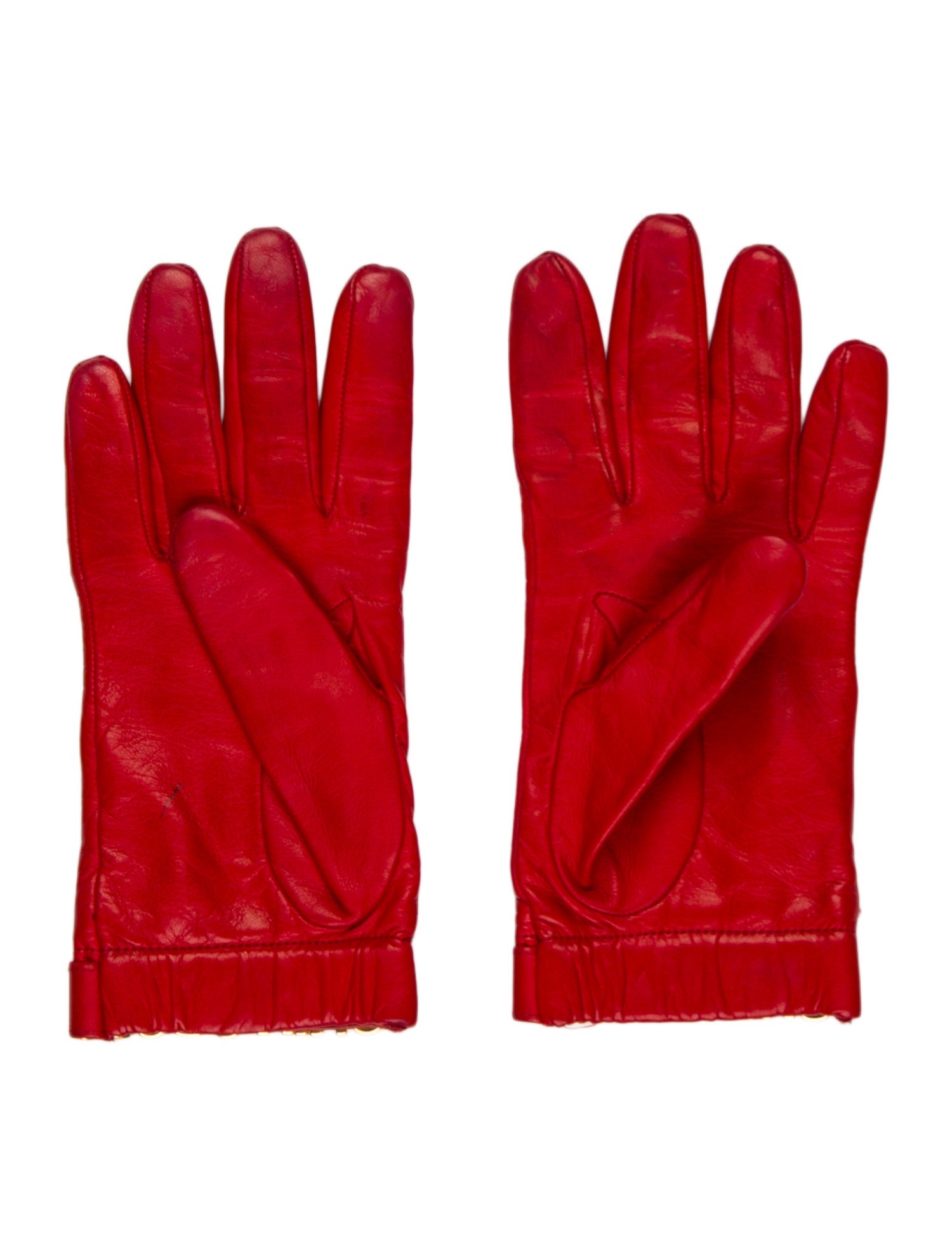 Moschino Leather Gloves