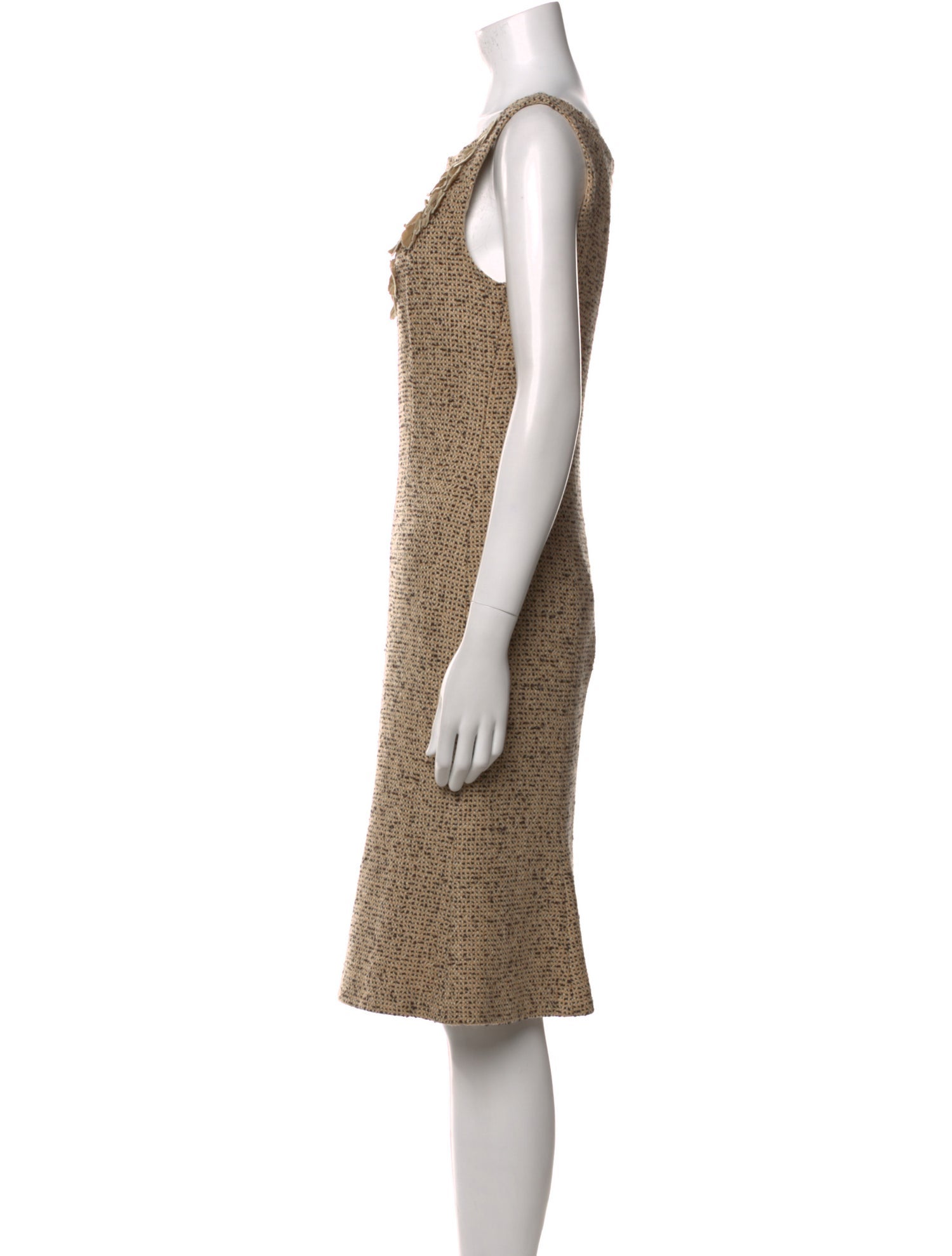 Moschino Tweed Knee-Length Dress