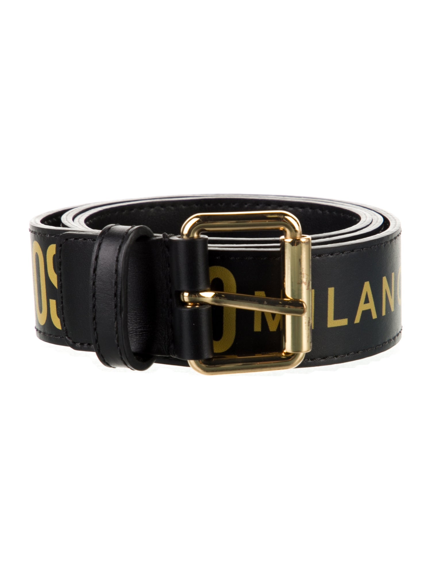 Moschino Belt Black Logo Hardware Belt by Moschino on Sale main image 4